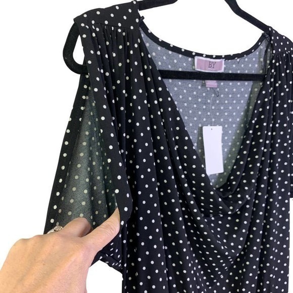 BY DESIGN Black &‎ White Polka-Dot Jumpsuit - NWT - Picture 4 of 15